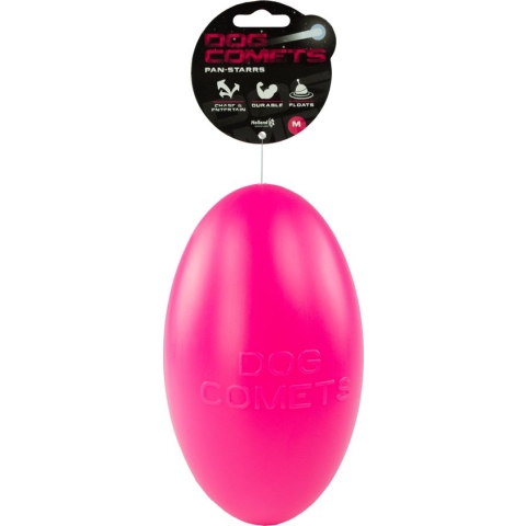 Dog Comets Pan-Stars - 20 cm - Hondenspeelgoed - Hondenbal - Geschikt voor kleine honden - Drijvend - Roze - M