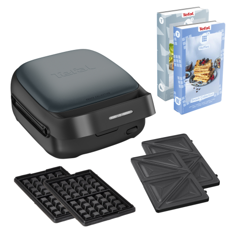 Tefal Sw862b Snack Collection Tosti-en Wafelapparaat Trust Metal