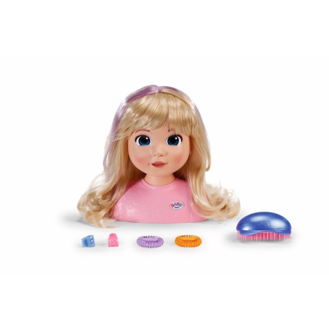 Baby Born Make-up hoofd m. Accessoires - Carla - BABY born - OneSize - Pop
