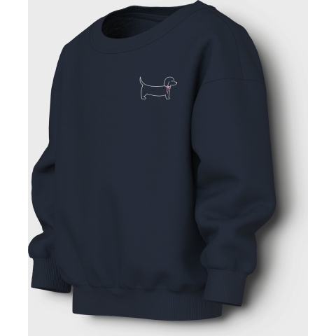 Name It Sweatshirt - NmfVallene - Navy Blazer/Dog Bow - Name It - 5 jaar (110) - Sweatshirt