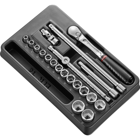 Facom module doppen met ratel 3/8'' 12-kant - MOD.JL112