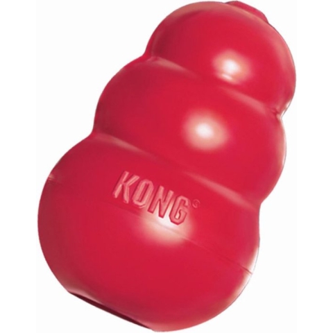 KONG Classic - Snackbal Honden Speelgoed - Rubber - 10.16cm - Rood - Maat L