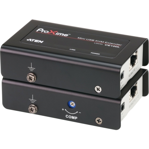 ATEN CE100 Extender (verlenging) VGA, USB-A 2.0 Via netwerkkabel RJ45 100 m
