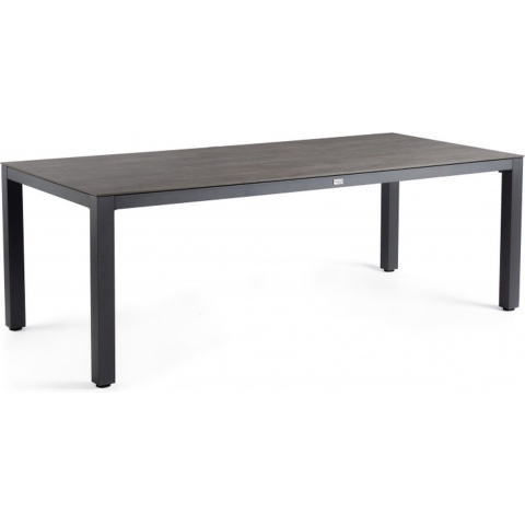 Briga Dining Table Trespa Top Forest Grey 240 x 100 cm Charcoal Frame - Tierra outdoor