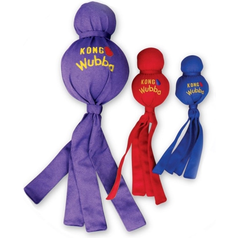 KONG Wubba – Hondenspeelgoed met geluid – Assorti geleverd – L – 33cm