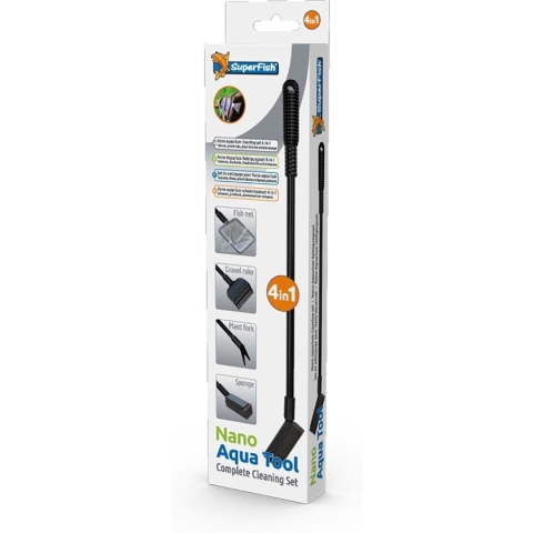 Super Fish Nano Aqua Tool 4-in-1 Reinigingsset voor Aquariums