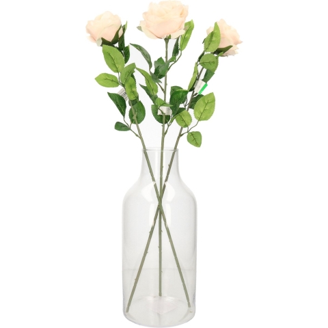 Bloemenvaas Concorde - 2x - helder transparant glas - 15,5 x 35 cm - 4900 ml -