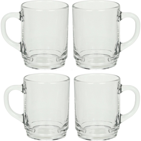 Luminarc Theeglazen Wales - 24x - transparant glas - 6.5 x 8 cm - 250 ml -