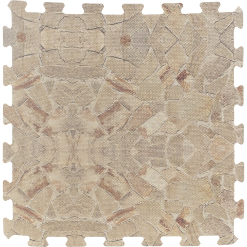 8x stuks Foam puzzelmat zwembadtegels/fitnesstegels steen 50 x 50 cm -