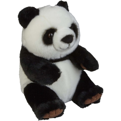 Pluche knuffel dieren zwart/witte panda 28 cm -