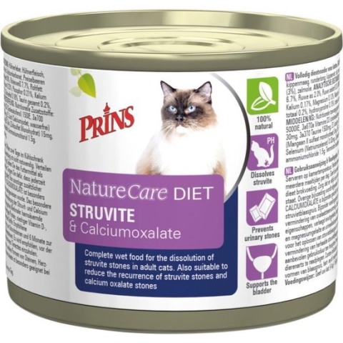 Prins NatureCare Cat Diet Struvite&calciumoxalate 200 g