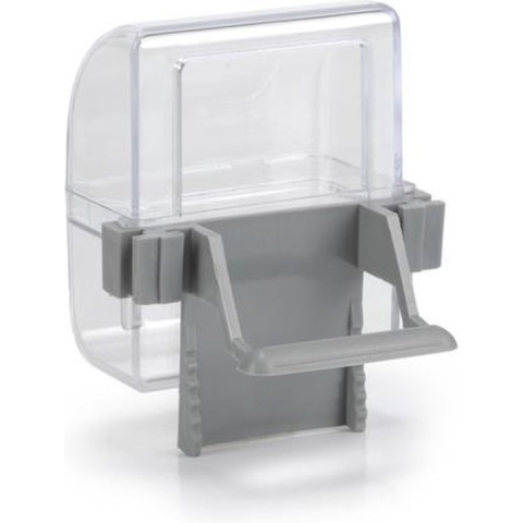 Beeztees Voer- en Drinkbak - Vogel - Transparant/Grijs - 2ST