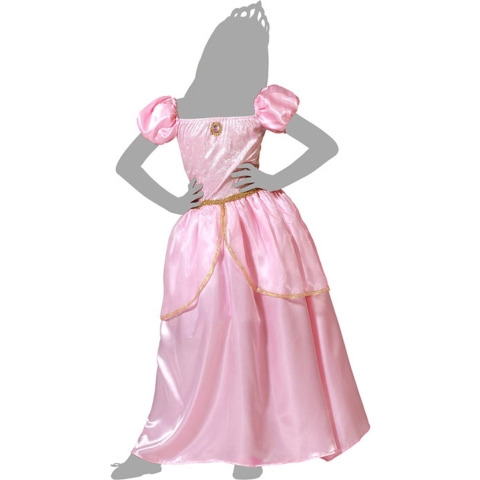 Prinsessen verkleed jurk - roze - luxe prinsessenjurk - voor kinderen 116 (5-6 jaar) -