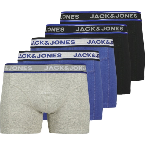Jack & Jones Boxershorts - 5-pack - JacChristian - Black/Light G - Jack & Jones - 10 jaar (140) - Boxershorts