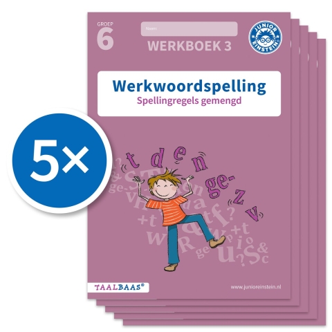 Werkwoordspelling werkboek 3 groep 6 (Set van 5) (Paperback)