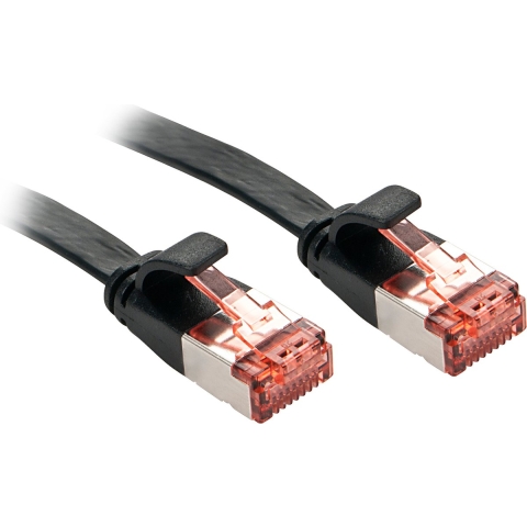 LINDY 47575 RJ45 Netwerkkabel, patchkabel CAT 6 U/UTP 10.00 m Zwart Snagless 1 stuk(s)