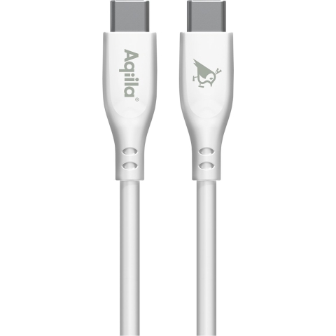 Aqiila USB-C-kabel USB 2.0 USB-C stekker 2.00 m Wit AQCBPBIC2SI829