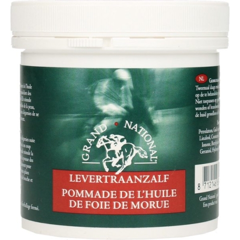 Grand National Huid & Vacht supplement Levertraanzalf - 250 gr