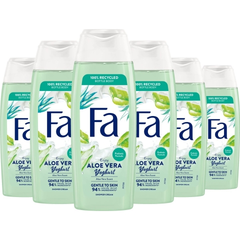 6x Fa Douchegel Yoghurt Aloe Vera 250 ml
