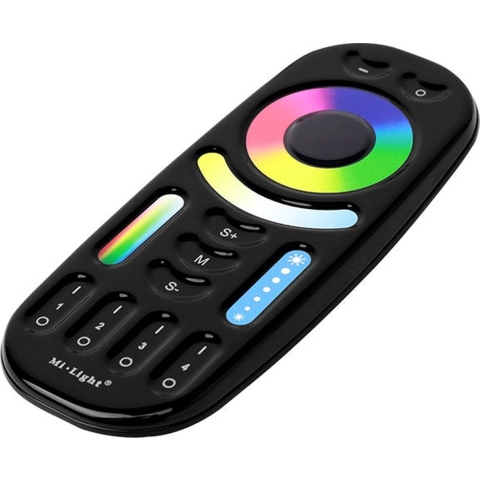 MiBoxer RGB-CCT afstandsbediening 2.4G 4-zones zwart - LED0230