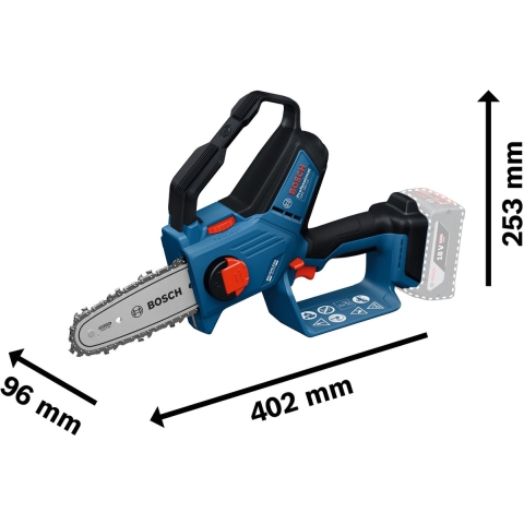 Bosch Blauw GKE 18V-15 Accu Snoeizaag | Excl. accu&apos;s en lader - 06008D7000