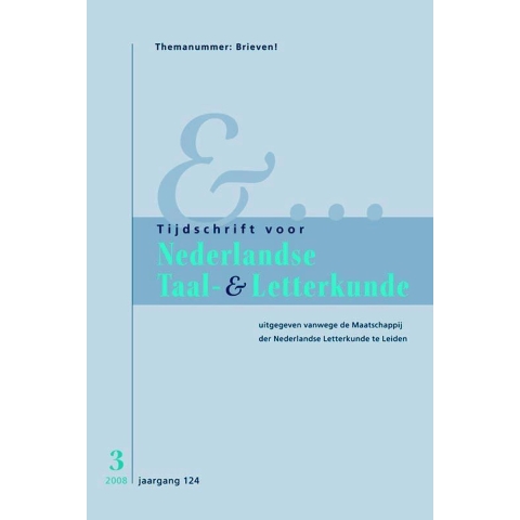 Tijdschrift voor Nederlandse Taal- en Letterkunde (Paperback)