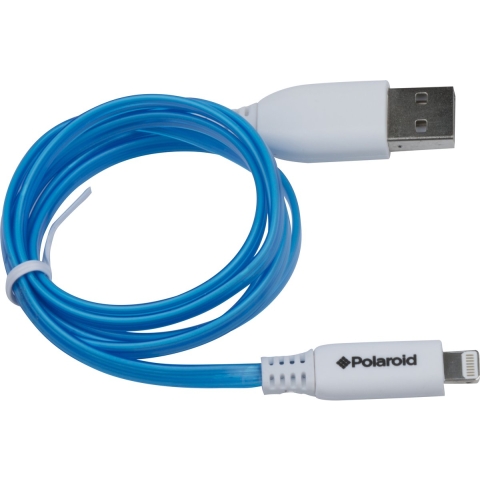 Grundig Oplaad- en Sync-kabel - USB-A naar Lightning - Compatibel met iPhone en iPad - Wit/Blauw