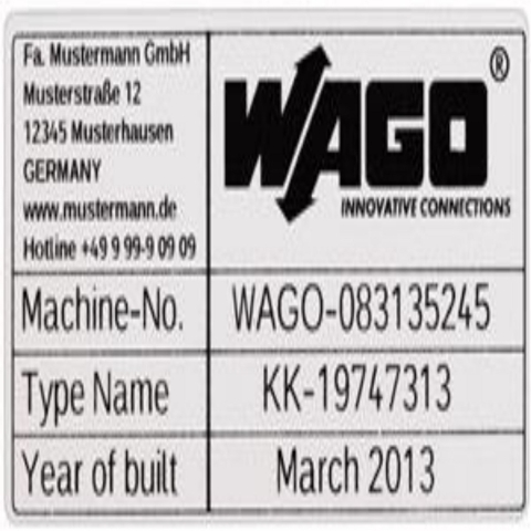WAGO 210-802 210-802 Etiketten voor thermotransferprinter Markeringsvlak: 70 x 33 mm Zilver Aantal markeringen: 500 500 stuk(s)