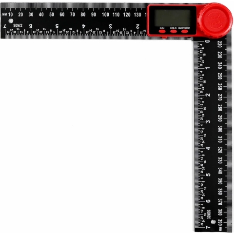 Benson Instelbare winkelhaak / zwaaihaak - digitaal - 200 mm - incl. batterij -