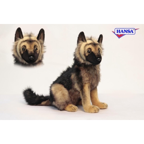 Hansa pluche Duitse Herder pup knuffel 41 cm -