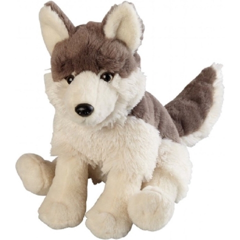 Pluche wolf/wolven knuffel - grijs - 30 cm - speelgoed -