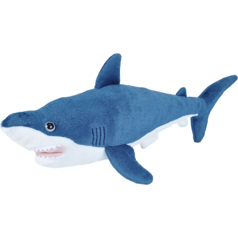 Wild Republic knuffel mako haai - Pluche - 30 cm - haaien/vissen - zeedieren - knuffeldieren -