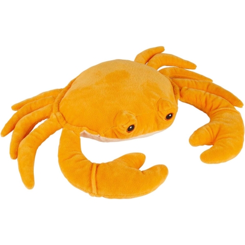 Pluche knuffel zeedieren Krab van 33 cm - oranje - Krabbetjes - Knuffels -