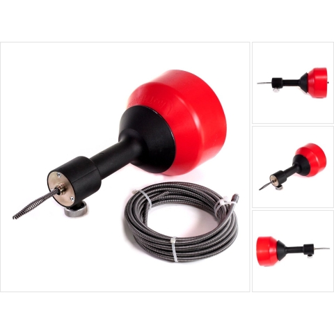 Rothenberger Elektrisch buisreinigingsapparaat | spiraallengte 7,5 m | spiralen-d. 8 mm | 1 stuk - 1000002299 1000002299