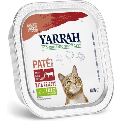 Yarrah Bio Kattenvoer Paté Rund - Kip 100 gr