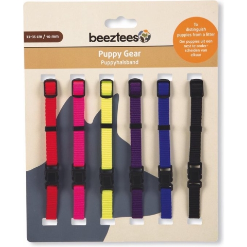 Nylon Halsband Puppy 6 Stuks Assorti 22-35cm