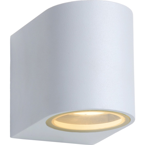 Lucide ZORA-LED - Wandspot / Wandlamp Binnen/Buiten - LED Dimbaar - GU10 - 1x5W 3000K - IP44 - Wit