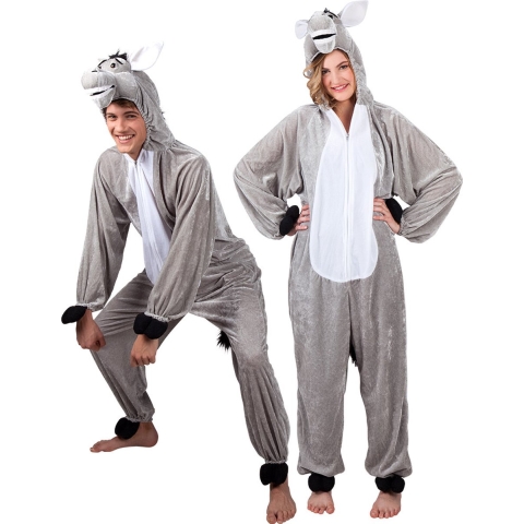 Boland - Kostuum pluche Ezel (max. 1.95 m) - Volwassenen - Ezel - Dieren