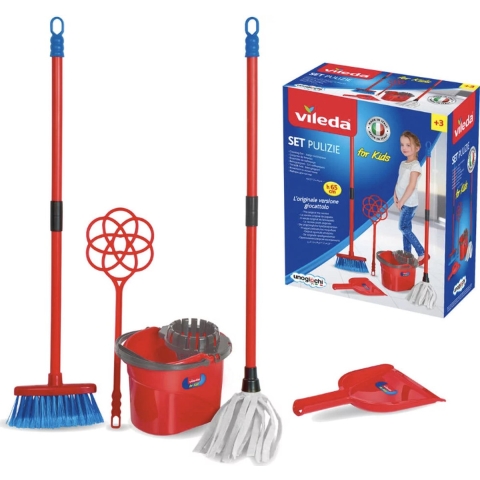 Vileda - Kinder Schoonmaakset - Rood