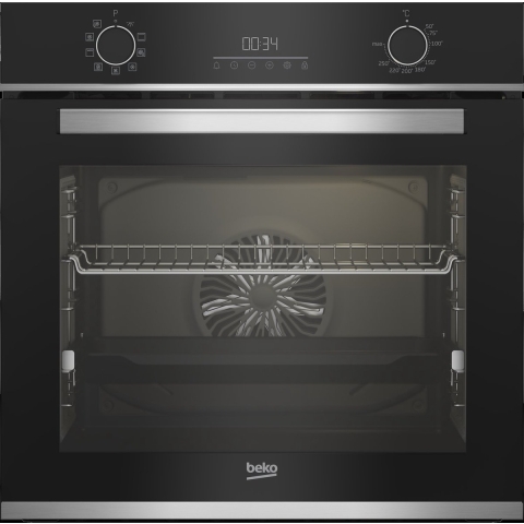 Beko Inbouwoven | Model BBIM13301XC | 72 liter | 3300 W | A+ | Zwart/RVS | SteamShine®