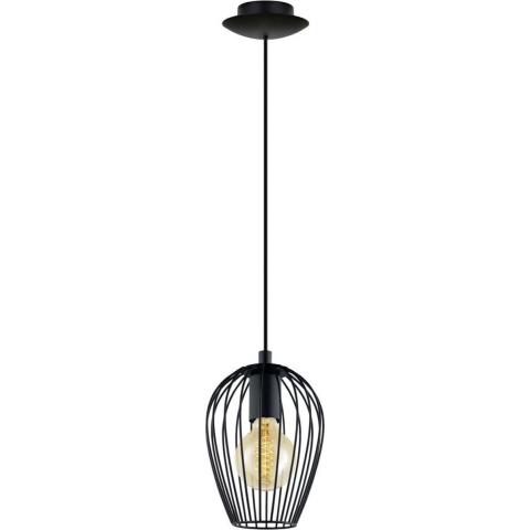 EGLO Newtown Hanglamp - E27 -Ø 16 cm - Zwart
