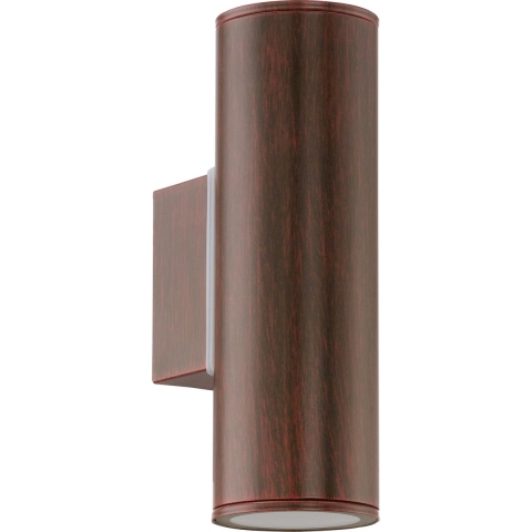 EGLO Riga Wandlamp Buiten - GU10 - 16,5 cm - Antiek Bruin