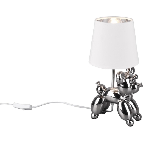 REALITY BELLO - Tafellamp - Zilver - excl. 1x E14 3,5W