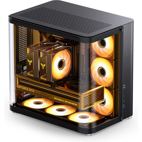 Jonsbo TK-2 2.0 Tempered Glass Midi-tower PC-behuizing Zwart
