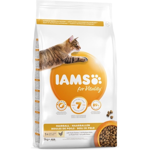 IAMS Adult Hairball kattenvoer 3 kg - Merken