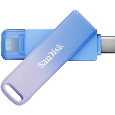 SanDisk Creator Phone Drive USB-stick Retail 256 GB Blauw, Lilac Purple SDIXD0N-256G-GN6TP USB-C 3.2 Gen 1, Apple Lightning