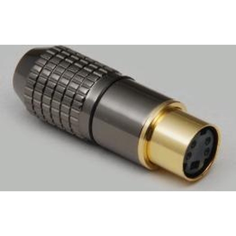 BKL Electronic 0204116 Miniatuur-DIN-connector Bus, recht Aantal polen: 6 Zwart 1 stuk(s)