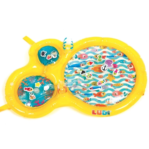 Ludi Speelmat - Water - 94x63 cm - Geel - Ludi - OneSize - Activiteitenspeelgoed