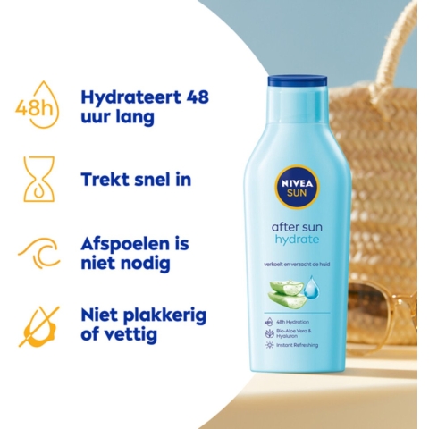 3x Nivea Sun After Sun Hydrate Lotion 400 ml