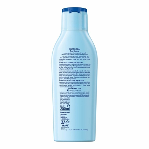 3x Nivea Sun After Sun Bronze Lotion 200 ml